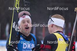 22.12.2019, Annecy-Le Grand Bornand, France (FRA): Tarjei Boe (NOR), Johannes Thingnes Boe (NOR), (l-r) -  IBU world cup biathlon, mass men, Annecy-Le Grand Bornand (FRA). www.nordicfocus.com. © Manzoni/NordicFocus. Every downloaded picture is fee-liable.