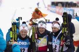 22.12.2019, Annecy-Le Grand Bornand, France (FRA): Johannes Dale (NOR), Johannes Thingnes Boe (NOR), Tarjei Boe (NOR), (l-r) -  IBU world cup biathlon, mass men, Annecy-Le Grand Bornand (FRA). www.nordicfocus.com. © Manzoni/NordicFocus. Every downloaded picture is fee-liable.