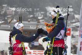 22.12.2019, Annecy-Le Grand Bornand, France (FRA): Johannes Thingnes Boe (NOR), Tarjei Boe (NOR), (l-r) -  IBU world cup biathlon, mass men, Annecy-Le Grand Bornand (FRA). www.nordicfocus.com. © Manzoni/NordicFocus. Every downloaded picture is fee-liable.