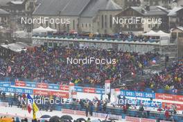22.12.2019, Annecy-Le Grand Bornand, France (FRA): Event Feature: Start of the race infront of the sold out grand stand -  IBU world cup biathlon, mass men, Annecy-Le Grand Bornand (FRA). www.nordicfocus.com. © Manzoni/NordicFocus. Every downloaded picture is fee-liable.