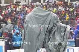 22.12.2019, Annecy-Le Grand Bornand, France (FRA): Event Feature: HB Camera with rain protection -  IBU world cup biathlon, mass men, Annecy-Le Grand Bornand (FRA). www.nordicfocus.com. © Manzoni/NordicFocus. Every downloaded picture is fee-liable.