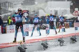 22.12.2019, Annecy-Le Grand Bornand, France (FRA): Quentin Fillon Maillet (FRA) -  IBU world cup biathlon, mass men, Annecy-Le Grand Bornand (FRA). www.nordicfocus.com. © Thibaut/NordicFocus. Every downloaded picture is fee-liable.