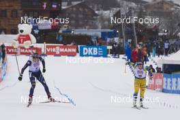 22.12.2019, Annecy-Le Grand Bornand, France (FRA): Dorothea Wierer (ITA), Linn Persson (SWE), (l-r) -  IBU world cup biathlon, mass women, Annecy-Le Grand Bornand (FRA). www.nordicfocus.com. © Manzoni/NordicFocus. Every downloaded picture is fee-liable.