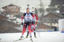 22.12.2019, Annecy-Le Grand Bornand, France (FRA): Karoline Ofwgstad Knotten (NOR) -  IBU world cup biathlon, mass women, Annecy-Le Grand Bornand (FRA). www.nordicfocus.com. © Thibaut/NordicFocus. Every downloaded picture is fee-liable.