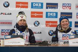 22.12.2019, Annecy-Le Grand Bornand, France (FRA): Tiril Eckhoff (NOR), Linn Persson (SWE), (l-r) -  IBU world cup biathlon, mass women, Annecy-Le Grand Bornand (FRA). www.nordicfocus.com. © Manzoni/NordicFocus. Every downloaded picture is fee-liable.