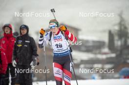 22.12.2019, Annecy-Le Grand Bornand, France (FRA): Lisa Theresa Hauser (AUT) -  IBU world cup biathlon, mass women, Annecy-Le Grand Bornand (FRA). www.nordicfocus.com. © Thibaut/NordicFocus. Every downloaded picture is fee-liable.