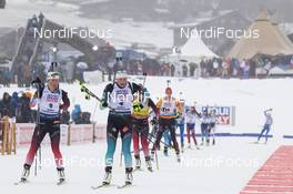 22.12.2019, Annecy-Le Grand Bornand, France (FRA): Tiril Eckhoff (NOR), Justine Braisaz (FRA), (l-r) -  IBU world cup biathlon, mass women, Annecy-Le Grand Bornand (FRA). www.nordicfocus.com. © Manzoni/NordicFocus. Every downloaded picture is fee-liable.