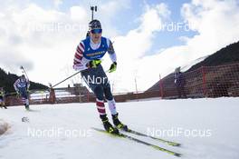 21.12.2019, Annecy-Le Grand Bornand, France (FRA): Sean Doherty (USA) -  IBU world cup biathlon, pursuit men, Annecy-Le Grand Bornand (FRA). www.nordicfocus.com. © Manzoni/NordicFocus. Every downloaded picture is fee-liable.