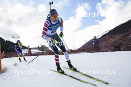 21.12.2019, Annecy-Le Grand Bornand, France (FRA): Leif Nordgren (USA) -  IBU world cup biathlon, pursuit men, Annecy-Le Grand Bornand (FRA). www.nordicfocus.com. © Manzoni/NordicFocus. Every downloaded picture is fee-liable.
