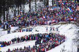 21.12.2019, Annecy-Le Grand Bornand, France (FRA): Tarjei Boe (NOR), Quentin Fillon Maillet (FRA), Johannes Thingnes Boe (NOR), Erlend Bjoentegaard (NOR), (l-r) -  IBU world cup biathlon, pursuit men, Annecy-Le Grand Bornand (FRA). www.nordicfocus.com. © Manzoni/NordicFocus. Every downloaded picture is fee-liable.