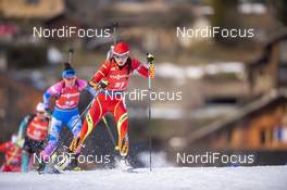 21.12.2019, Annecy-Le Grand Bornand, France (FRA): Jialin Tang (CHN) -  IBU world cup biathlon, pursuit women, Annecy-Le Grand Bornand (FRA). www.nordicfocus.com. © Thibaut/NordicFocus. Every downloaded picture is fee-liable.