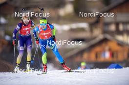 21.12.2019, Annecy-Le Grand Bornand, France (FRA): Iryna Kryuko (BLR) -  IBU world cup biathlon, pursuit women, Annecy-Le Grand Bornand (FRA). www.nordicfocus.com. © Thibaut/NordicFocus. Every downloaded picture is fee-liable.