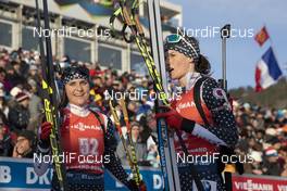 21.12.2019, Annecy-Le Grand Bornand, France (FRA): Joanne Reid (USA), Clare Egan (USA), (l-r) -  IBU world cup biathlon, pursuit women, Annecy-Le Grand Bornand (FRA). www.nordicfocus.com. © Manzoni/NordicFocus. Every downloaded picture is fee-liable.
