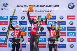 21.12.2019, Annecy-Le Grand Bornand, France (FRA): Ingrid Landmark Tandrevold (NOR), Tiril Eckhoff (NOR), Lena Haecki (SUI), (l-r) -  IBU world cup biathlon, pursuit women, Annecy-Le Grand Bornand (FRA). www.nordicfocus.com. © Thibaut/NordicFocus. Every downloaded picture is fee-liable.