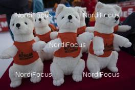 21.12.2019, Annecy-Le Grand Bornand, France (FRA): Event Feature: the mascotts -  IBU world cup biathlon, pursuit women, Annecy-Le Grand Bornand (FRA). www.nordicfocus.com. © Manzoni/NordicFocus. Every downloaded picture is fee-liable.