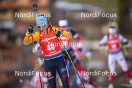 21.12.2019, Annecy-Le Grand Bornand, France (FRA): Marion Deigentesch (GER) -  IBU world cup biathlon, pursuit women, Annecy-Le Grand Bornand (FRA). www.nordicfocus.com. © Thibaut/NordicFocus. Every downloaded picture is fee-liable.