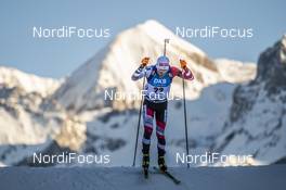 19.12.2019, Annecy-Le Grand Bornand, France (FRA): Felix Leitner (AUT) -  IBU world cup biathlon, sprint men, Annecy-Le Grand Bornand (FRA). www.nordicfocus.com. © Thibaut/NordicFocus. Every downloaded picture is fee-liable.