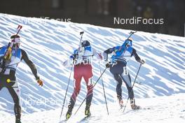 19.12.2019, Annecy-Le Grand Bornand, France (FRA): Andrejs Rastorgujevs (LAT), Lukas Hofer (ITA), (l-r) -  IBU world cup biathlon, sprint men, Annecy-Le Grand Bornand (FRA). www.nordicfocus.com. © Manzoni/NordicFocus. Every downloaded picture is fee-liable.