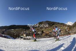 19.12.2019, Annecy-Le Grand Bornand, France (FRA): Tarjei Boe (NOR), Sean Doherty (USA), (l-r) -  IBU world cup biathlon, sprint men, Annecy-Le Grand Bornand (FRA). www.nordicfocus.com. © Manzoni/NordicFocus. Every downloaded picture is fee-liable.