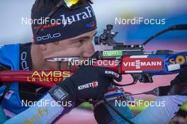 19.12.2019, Annecy-Le Grand Bornand, France (FRA): Quentin Fillon Maillet (FRA) -  IBU world cup biathlon, sprint men, Annecy-Le Grand Bornand (FRA). www.nordicfocus.com. © Thibaut/NordicFocus. Every downloaded picture is fee-liable.