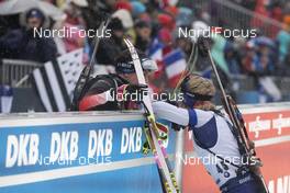 20.12.2019, Annecy-Le Grand Bornand, France (FRA): Lena Haecki (SUI), Elisa Gasparin (SUI), (l-r) -  IBU world cup biathlon, sprint women, Annecy-Le Grand Bornand (FRA). www.nordicfocus.com. © Manzoni/NordicFocus. Every downloaded picture is fee-liable.