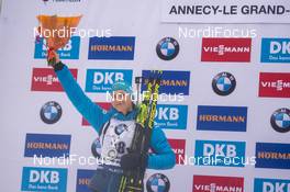 20.12.2019, Annecy-Le Grand Bornand, France (FRA): Justine Braisaz (FRA) -  IBU world cup biathlon, sprint women, Annecy-Le Grand Bornand (FRA). www.nordicfocus.com. © Thibaut/NordicFocus. Every downloaded picture is fee-liable.