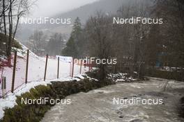 20.12.2019, Annecy-Le Grand Bornand, France (FRA): Event Feature: heavy rain during the competion let the river rise -  IBU world cup biathlon, sprint women, Annecy-Le Grand Bornand (FRA). www.nordicfocus.com. © Manzoni/NordicFocus. Every downloaded picture is fee-liable.