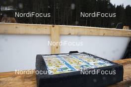 20.12.2019, Annecy-Le Grand Bornand, France (FRA): Event Feature: shooting range control device in the rain -  IBU world cup biathlon, sprint women, Annecy-Le Grand Bornand (FRA). www.nordicfocus.com. © Manzoni/NordicFocus. Every downloaded picture is fee-liable.