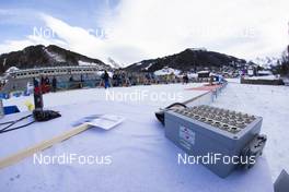 18.12.2019, Annecy-Le Grand Bornand, France (FRA): Event Feature: The stadium gets ready - IBU world cup biathlon, training, Annecy-Le Grand Bornand (FRA). www.nordicfocus.com. © Manzoni/NordicFocus. Every downloaded picture is fee-liable.