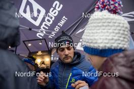 18.12.2019, Annecy-Le Grand Bornand, France (FRA): Simon Desthieux (FRA) -  IBU world cup biathlon, meet and greet for Salomon athletes, Annecy-Le Grand Bornand (FRA). www.nordicfocus.com. © Thibaut/NordicFocus. Every downloaded picture is fee-liable.