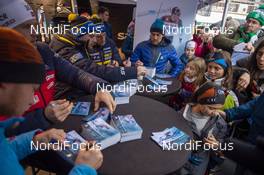 18.12.2019, Annecy-Le Grand Bornand, France (FRA): Jesper Nelin (SWE) -  IBU world cup biathlon, meet and greet for Salomon athletes, Annecy-Le Grand Bornand (FRA). www.nordicfocus.com. © Thibaut/NordicFocus. Every downloaded picture is fee-liable.