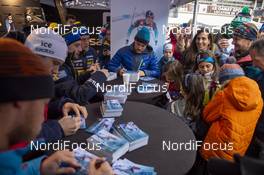 18.12.2019, Annecy-Le Grand Bornand, France (FRA): Antonin Guigonnat (FRA) -  IBU world cup biathlon, meet and greet for Salomon athletes, Annecy-Le Grand Bornand (FRA). www.nordicfocus.com. © Thibaut/NordicFocus. Every downloaded picture is fee-liable.