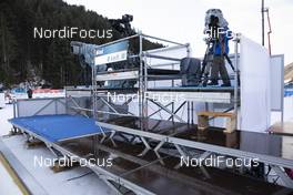 18.12.2019, Annecy-Le Grand Bornand, France (FRA): Event Feature: Finish Stand -  IBU world cup biathlon, training, Annecy-Le Grand Bornand (FRA). www.nordicfocus.com. © Manzoni/NordicFocus. Every downloaded picture is fee-liable.
