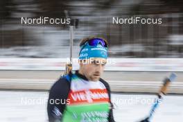 18.12.2019, Annecy-Le Grand Bornand, France (FRA): Simon Desthieux (FRA) -  IBU world cup biathlon, training, Annecy-Le Grand Bornand (FRA). www.nordicfocus.com. © Manzoni/NordicFocus. Every downloaded picture is fee-liable.