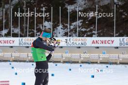 18.12.2019, Annecy-Le Grand Bornand, France (FRA): Emilien Jacquelin (FRA) -  IBU world cup biathlon, training, Annecy-Le Grand Bornand (FRA). www.nordicfocus.com. © Manzoni/NordicFocus. Every downloaded picture is fee-liable.
