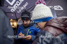 18.12.2019, Annecy-Le Grand Bornand, France (FRA): Simon Desthieux (FRA) -  IBU world cup biathlon, meet and greet for Salomon athletes, Annecy-Le Grand Bornand (FRA). www.nordicfocus.com. © Thibaut/NordicFocus. Every downloaded picture is fee-liable.