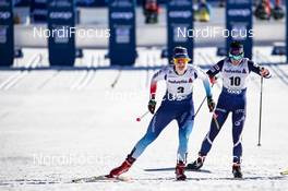 01.01.2019, Val Mustair, Switzerland (SUI): Nadine Faehndrich (SUI), Krista Parmakoski (FIN), (l-r)  - FIS world cup cross-country, tour de ski, individual sprint, Val Mustair (SUI). www.nordicfocus.com. © Modica/NordicFocus. Every downloaded picture is fee-liable.