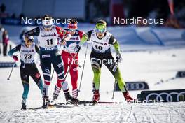 01.01.2019, Val Mustair, Switzerland (SUI): Lotta Udnes Weng (NOR), Alenka Cebasek (SLO), (l-r)  - FIS world cup cross-country, tour de ski, individual sprint, Val Mustair (SUI). www.nordicfocus.com. © Modica/NordicFocus. Every downloaded picture is fee-liable.