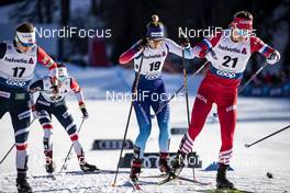 01.01.2019, Val Mustair, Switzerland (SUI): Tiril Udnes Weng (NOR), Laurien Van Der Graaff (SUI), Yulia Belorukova (RUS), (l-r)  - FIS world cup cross-country, tour de ski, individual sprint, Val Mustair (SUI). www.nordicfocus.com. © Modica/NordicFocus. Every downloaded picture is fee-liable.