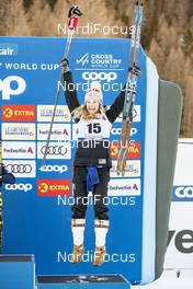 01.01.2019, Val Mustair, Switzerland (SUI): Jessica Diggins (USA) - FIS world cup cross-country, tour de ski, individual sprint, Val Mustair (SUI). www.nordicfocus.com. © Modica/NordicFocus. Every downloaded picture is fee-liable.