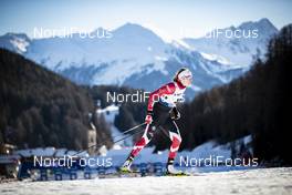 01.01.2019, Val Mustair, Switzerland (SUI): Dahria Beatty (CAN) - FIS world cup cross-country, tour de ski, individual sprint, Val Mustair (SUI). www.nordicfocus.com. © Modica/NordicFocus. Every downloaded picture is fee-liable.