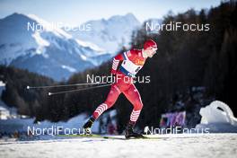 01.01.2019, Val Mustair, Switzerland (SUI): Sergey Ustiugov (RUS) - FIS world cup cross-country, tour de ski, individual sprint, Val Mustair (SUI). www.nordicfocus.com. © Modica/NordicFocus. Every downloaded picture is fee-liable.