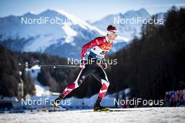 01.01.2019, Val Mustair, Switzerland (SUI): Bob Thompson (CAn) - FIS world cup cross-country, tour de ski, individual sprint, Val Mustair (SUI). www.nordicfocus.com. © Modica/NordicFocus. Every downloaded picture is fee-liable.