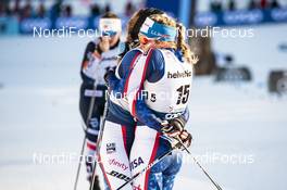 01.01.2019, Val Mustair, Switzerland (SUI): Sophie Caldwell (USA), Jessica Diggins (USA), (l-r)  - FIS world cup cross-country, tour de ski, individual sprint, Val Mustair (SUI). www.nordicfocus.com. © Modica/NordicFocus. Every downloaded picture is fee-liable.