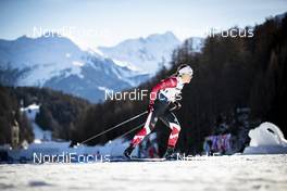 01.01.2019, Val Mustair, Switzerland (SUI): Emily Nishikawa (CAN) - FIS world cup cross-country, tour de ski, individual sprint, Val Mustair (SUI). www.nordicfocus.com. © Modica/NordicFocus. Every downloaded picture is fee-liable.