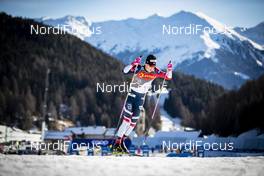 01.01.2019, Val Mustair, Switzerland (SUI): Johannes Hoesflot Klaebo (NOR) - FIS world cup cross-country, tour de ski, individual sprint, Val Mustair (SUI). www.nordicfocus.com. © Modica/NordicFocus. Every downloaded picture is fee-liable.