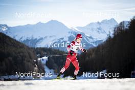 01.01.2019, Val Mustair, Switzerland (SUI): Elena Soboleva (RUS) - FIS world cup cross-country, tour de ski, individual sprint, Val Mustair (SUI). www.nordicfocus.com. © Modica/NordicFocus. Every downloaded picture is fee-liable.