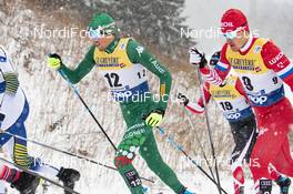 02.01.2019, Oberstdorf, Germany (GER): Francesco De Fabiani (ITA), Andrey Melnichenko (RUS), (l-r)  - FIS world cup cross-country, tour de ski, mass men, Oberstdorf (GER). www.nordicfocus.com. © Modica/NordicFocus. Every downloaded picture is fee-liable.