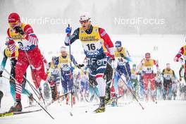 02.01.2019, Oberstdorf, Germany (GER): Alexander Bolshunov (RUS), Martin Johnsrud Sundby (NOR), (l-r)  - FIS world cup cross-country, tour de ski, mass men, Oberstdorf (GER). www.nordicfocus.com. © Modica/NordicFocus. Every downloaded picture is fee-liable.