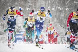 02.01.2019, Oberstdorf, Germany (GER): Hans Christer Holund (NOR), Dario Cologna (SUI), (l-r)  - FIS world cup cross-country, tour de ski, mass men, Oberstdorf (GER). www.nordicfocus.com. © Modica/NordicFocus. Every downloaded picture is fee-liable.